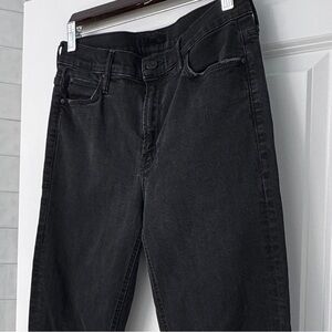 Mother - Mid Rise Dazzler Ankle Jeans in Not Guilty Black